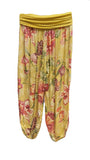 HAYLEY - Harem Pants Large Floral Pattern Viscose Trousers