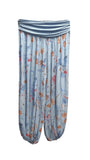 ANTONIA - Harem Pants Floral Pattern Viscose Trousers
