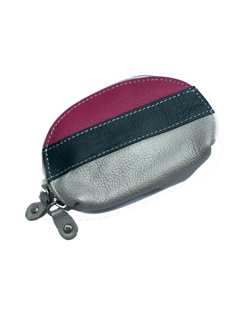 ALICE MULTI Milled Leather Half Moon Coin Purse