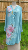 KD169 ITALIAN VISCOSE TOP FLOWER PATTERN