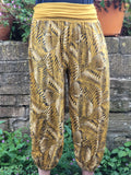MARTA - 15074 A - Harem Pants Pattern Viscose Trousers