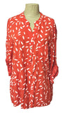 KD179 ITALIAN VISCOSE TOP LEAFY PATTERN