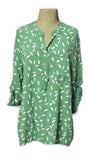 KD179 ITALIAN VISCOSE TOP LEAFY PATTERN