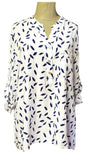 KD179 ITALIAN VISCOSE TOP LEAFY PATTERN