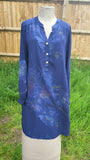 KD169 ITALIAN VISCOSE TOP FLOWER PATTERN