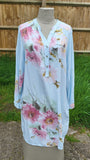KD169 ITALIAN VISCOSE TOP FLOWER PATTERN