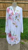 KD169 ITALIAN VISCOSE TOP FLOWER PATTERN