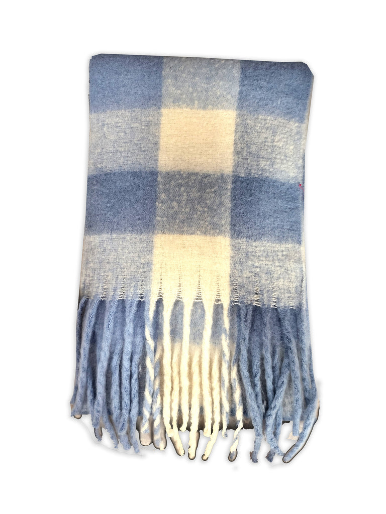 JACKPOT - RMD220313 -THICK CHECK WINTER SCARF
