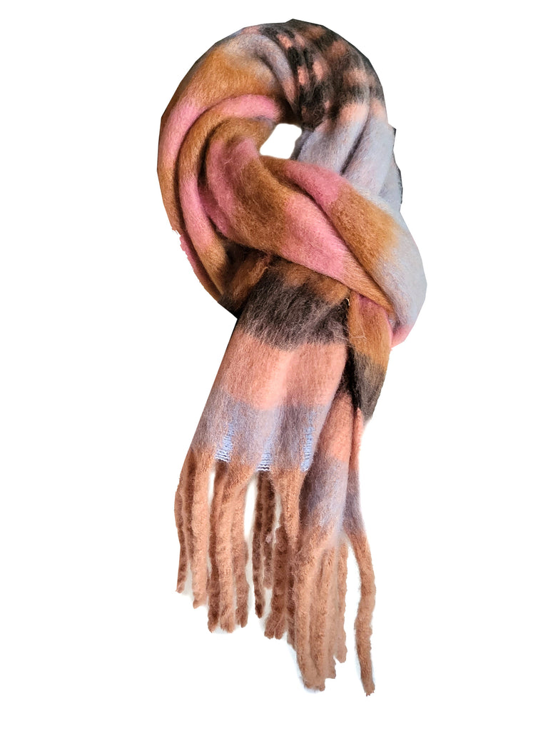 CASH - RMD220322 - Thick Check Winter Scarf