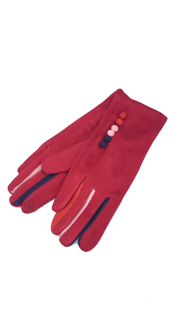 Margot Faux Suede Touch Screen Glove - G05