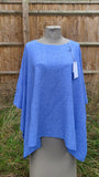 Italian Plain Viscose Polyester Blend poncho 1191