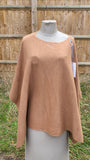 Italian Plain Viscose Polyester Blend poncho 1191