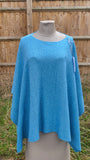 Italian Plain Viscose Polyester Blend poncho 1191