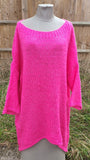 Italian Longline Mohair Knitted jumper 7S644/20M593