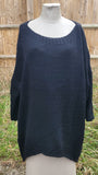 Italian Longline Mohair Knitted jumper 7S644/20M593