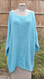 Italienischer Longline-Mohair-Strickpullover 7S644/20M593