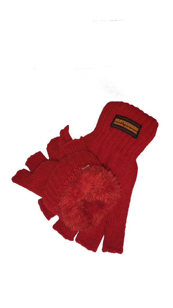 HEATSEEKERS by Vera Tucci - Thermal Plain Knit Fingerless Glove G30/31
