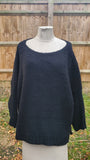 Italian Scoop Neck Mohair Knitted jumper