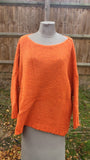 Italian Scoop Neck Mohair Knitted jumper