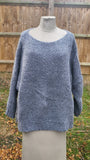 Italian Scoop Neck Mohair Knitted jumper