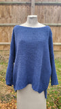 Italian Scoop Neck Mohair Knitted jumper