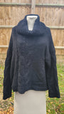 Italian Roll Neck Mohair Cable Knitted jumper