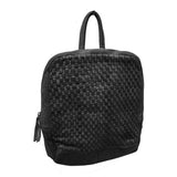 LEILANI – Luxus-Rucksack-Ledertasche mit gewaschenem, gewebtem Detail NEU 