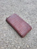 WOVEN WASHED PURSE  040W - Luxury Washed Leather Bag NEW