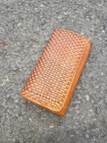 WOVEN WASHED PURSE  041W - Luxury Washed Leather Bag NEW