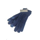 Gloves Cable Knit Gloves - G15 - Vera Tucci OriginalsAccessories NAVY BLUE