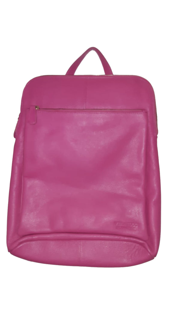 Leather Bag Layla Backpack - Vera Tucci OriginalsBags FUCHSIA