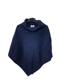 Poncho KATH - Italian Boiled Wool Poncho - Vera Tucci OriginalsBoiled Wool Clothing NAVY