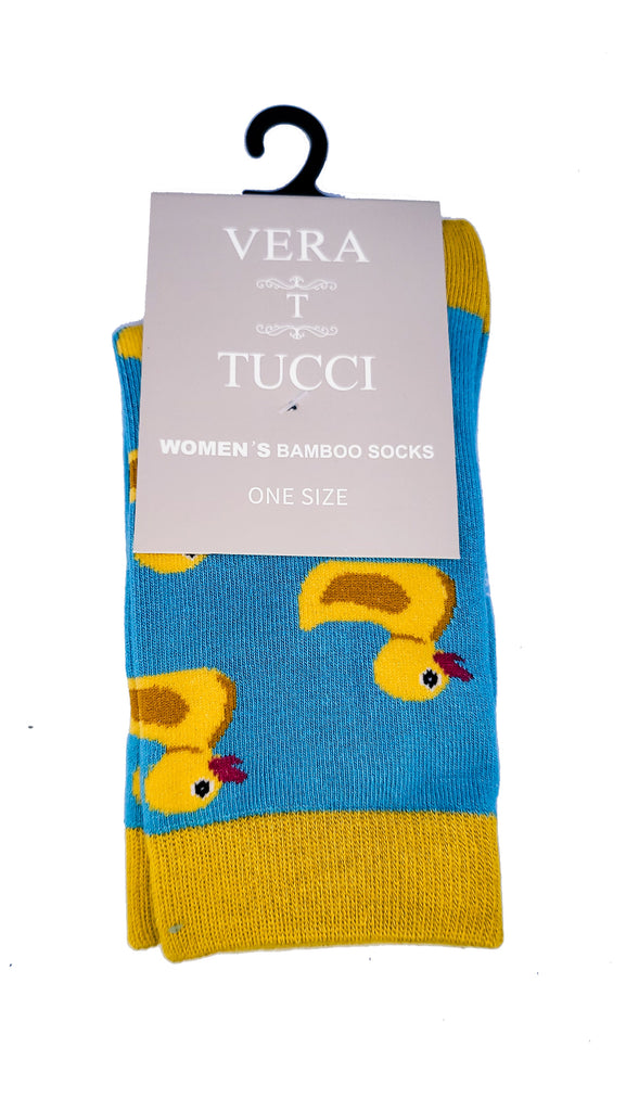 Luxury Women's Bamboo Sock  W24 DUCKS