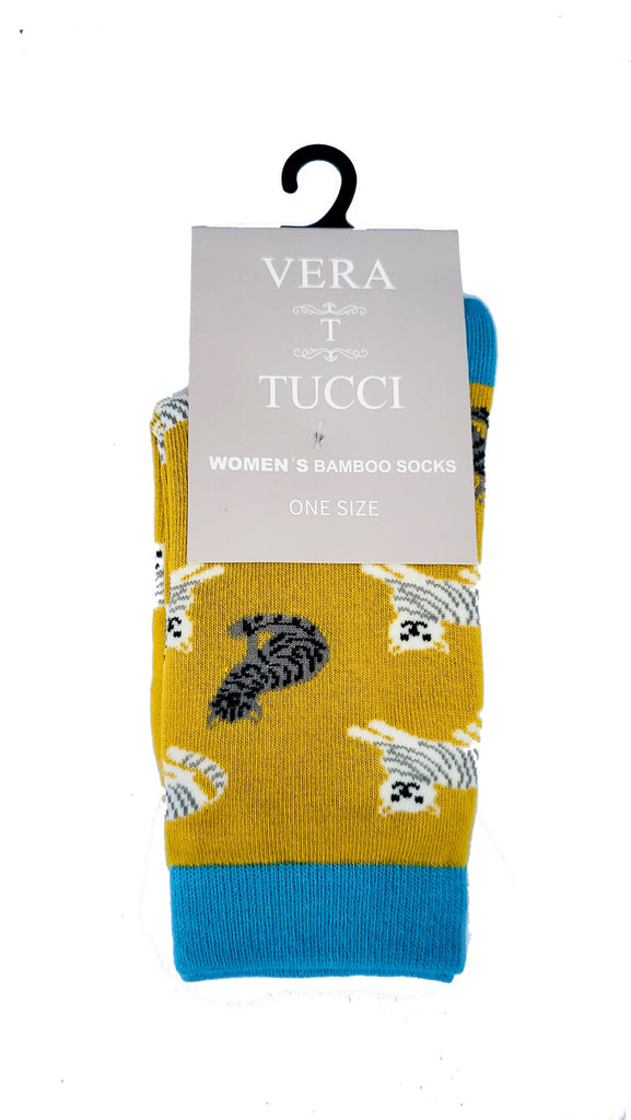 Luxury Women's Bamboo Sock W29 COSY CATS