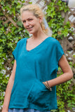 Linen ALEXA - 3156 LIGHT WEIGHT ITALIAN Linen Top - Vera Tucci OriginalsGianni Moda