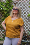 Linen ALEXA - 3156 LIGHT WEIGHT ITALIAN Linen Top - Vera Tucci OriginalsGianni Moda