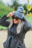 Hat May - Beanie with Fur Pom Pom - HT07 - Vera Tucci OriginalsAccessories Dark Grey 08# SOLD OUT