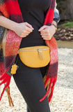 Leather / Suede Bag MARIELLA - Leather Bum Bag - STYLE 005 NEW COLS FOR SPRING - Vera Tucci OriginalsBags MUSTARD