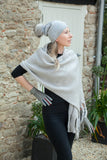 Scarves Adele Knitted Glitter Scarf - SC5069 - Vera Tucci OriginalsAccessories LIGHT GREY