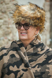 Hat Andrea Faux Fur Hat - Vera Tucci OriginalsFaux Fur TAN + BLACK TIP