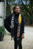 Moira Abstract Leopard Print Scarf