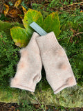 Regina Fingerless Mittens with pompom - G21