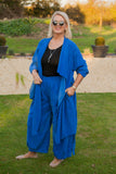 Pin Cord Francesca 9051/C Pin Cord Jacket - Vera Tucci OriginalsItalian Clothing 1 / ROYAL BLUE