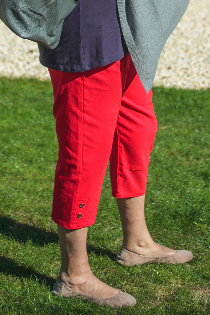 Trousers CAPRICE - SS21 NEW TROUSERS - Vera Tucci OriginalsLondon Clothing 2 (26" waist / RED