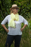 Scarves Plain Thin Summer Scarf - Vera Tucci OriginalsAccessories LEMON YELLOW