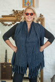 Scarves Adele Knitted Glitter Scarf - SC5069 - Vera Tucci OriginalsAccessories NAVY