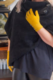 Gloves LEONIE G27 Leopard Finger and Buttons Suede Feel Women's glove - Vera Tucci OriginalsAccessories