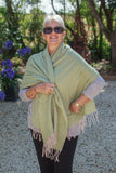 Scarves PLAIN PASTEL COLOUR SCARF CLRMD202103-30 5 cols - Vera Tucci OriginalsAccessories 5 PALE GREEN