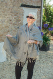 Scarves STAR PATTERN SCARF - CLRMD202103-26 - Vera Tucci OriginalsAccessories 3 GREY