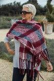 Scarves THICK CHECK SCARF CLRMD202103-31 - Vera Tucci OriginalsAccessories WINE